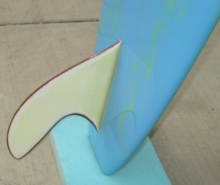 Fin of 1966 Hansen Master - Vintage Surfboard